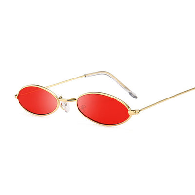 Retro Small Oval Sunglasses Women