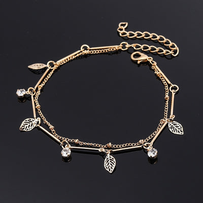 Round Beaded Bohemian Anklet For Women