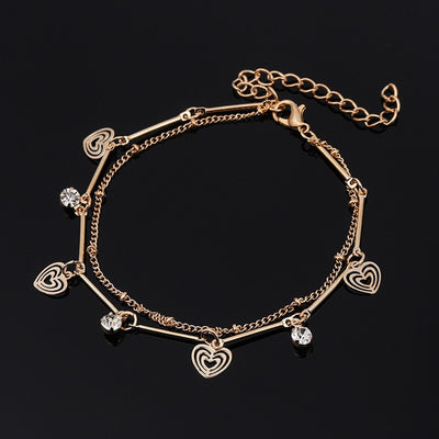 Round Beaded Bohemian Anklet For Women