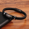 Stainless Steel Accessories Genuine Leather Bracelet For Men