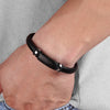 Stainless Steel Accessories Genuine Leather Bracelet For Men