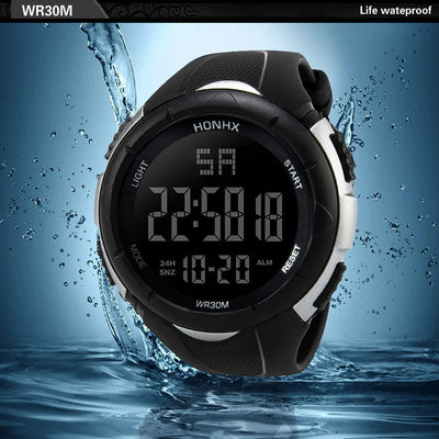 Luxury Men Analog Digital Military Army LED Waterproof Wrist Watch a7