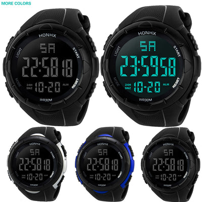 Luxury Men Analog Digital Military Army LED Waterproof Wrist Watch a7