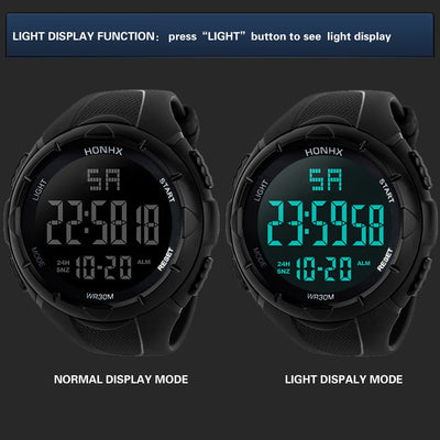 Luxury Men Analog Digital Military Army LED Waterproof Wrist Watch a7