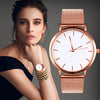 Fashion Women Watches Personality Romantic Rose Gold Strap Watch Women's