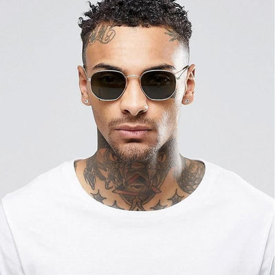 2019 Square Sunglases Men Hexagon Sun glasses