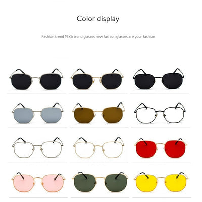 2019 Square Sunglases Men Hexagon Sun glasses