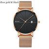 Mens Watches Business Leisure Quartz WristWatch Stainless Steel