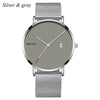 Mens Watches Business Leisure Quartz WristWatch Stainless Steel